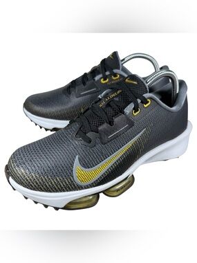 New Nike Air Zoom Infinity Tour Golf Shoes Black Gold Men’s Size 7 No Box